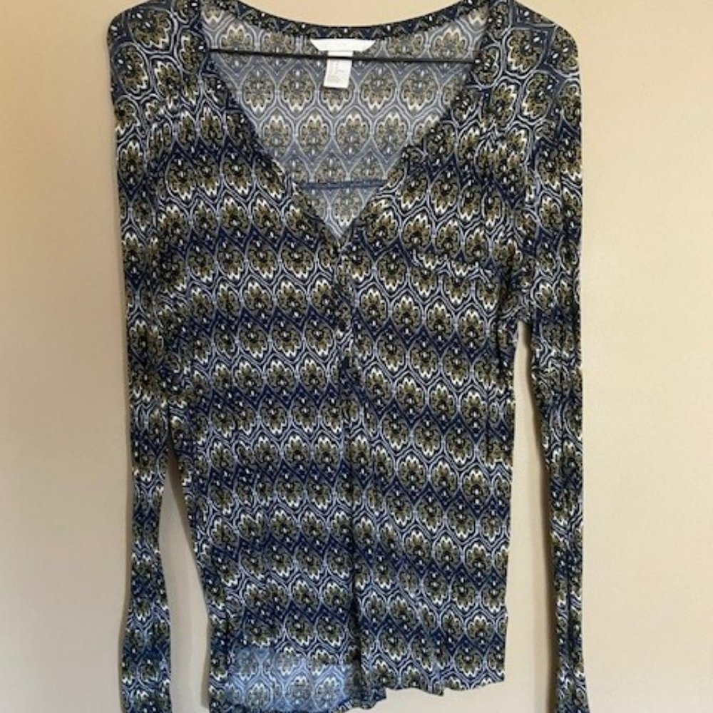 Pattern Long Sleeve Tee